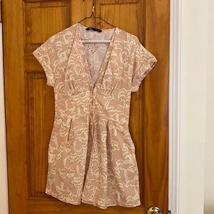 Zara cotton culottes dress